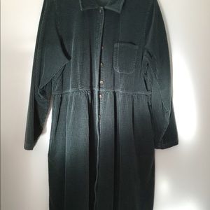 Empire waist corduroy dress